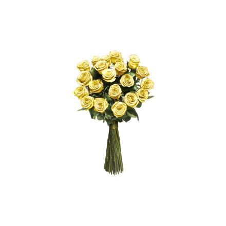 Yellow long stem roses