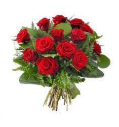 12 Red Roses in bouquet - FEEL IN YOU