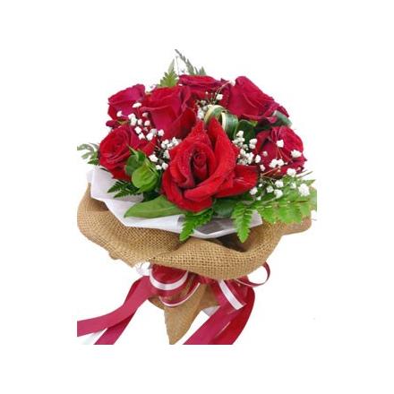 9 Red Roses (lucky) Bouquet