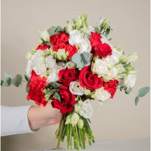 Bouquet in red and white shades (IT)