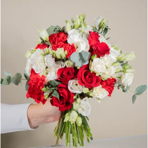 Bouquet in red and white shades (IT)