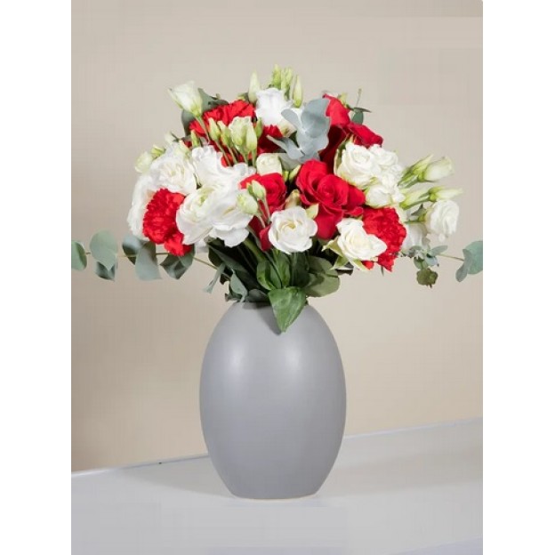 Bouquet in red and white shades (IT)