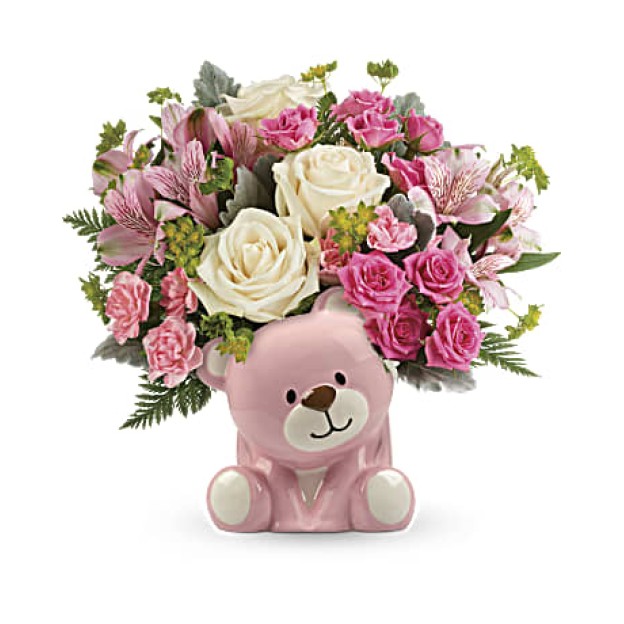 Precious Pink Bear Bouquet (Αμερική)