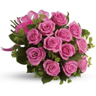 H Aγάπη Σε Μπουκέτο 12 ροζ τριανταφυλλα