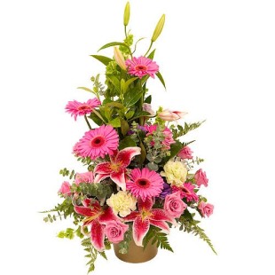 Σύνθεση σε ροζ & φούξια τόνους  Σύνθεση σε ροζ & φούξια τόνους