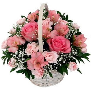 Dance with, καλάθι σε ροζ Dance with, καλάθι σε ροζ