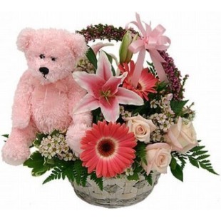 Καλαθάκι σε τόνους του ροζ  Καλαθάκι σε τόνους του ροζ