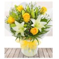 Yellow Rose & Lily  (UK)
