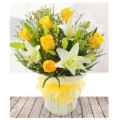 Yellow Rose & Lily  (UK)