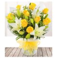 Yellow Rose & Lily  (UK)