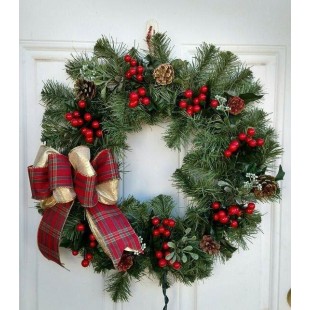 Στεφάνι πράσινο  των Χριστουγέννων