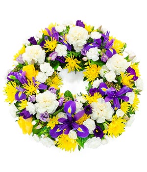 Yellow & Blue Wreath (UK)